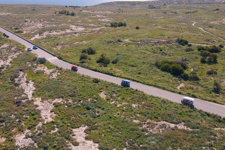 Durante il tour in tuk tuk a Gozo