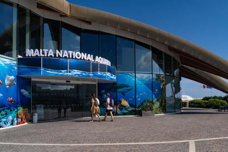 Le biglietterie dell'Acquario Nazionale di Malta